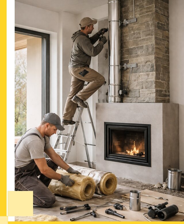 Монтаж дымоходов для каминов в Чапаевске от 15323 р. ЭриданЧпв