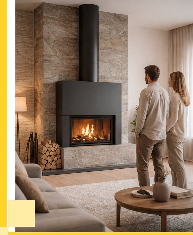 Закрытые камины под ключ в Чапаевске от 122580 р., ЭриданЧпв