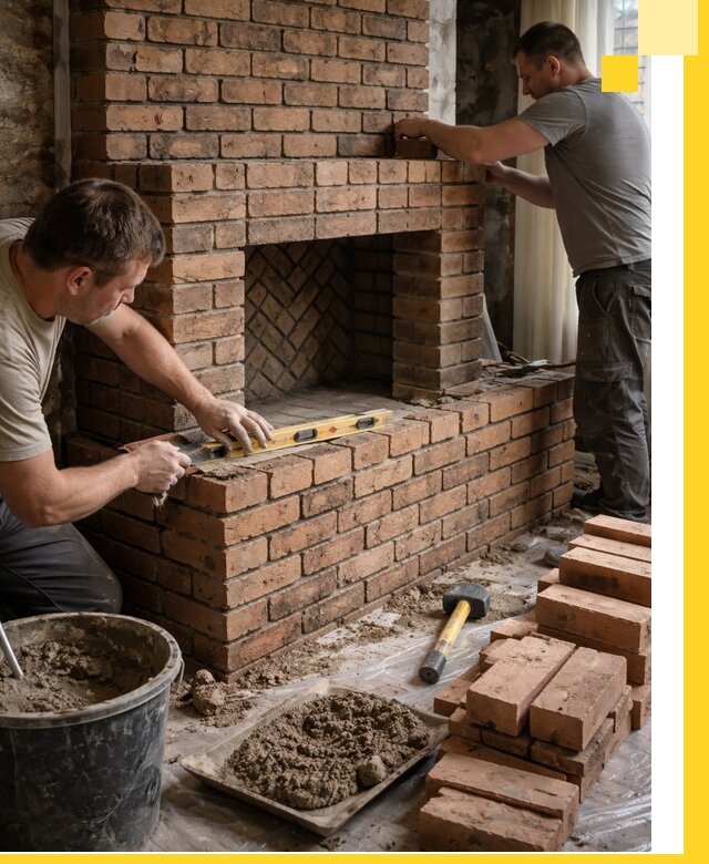 Изготовление и установка кирпичных каминов в Чапаевске