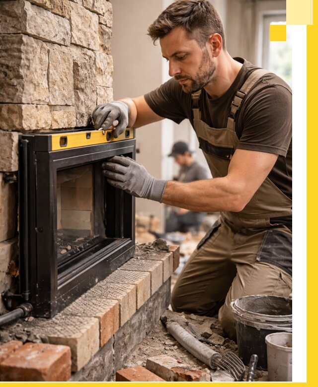 Дровяные камины под ключ в Чапаевске: монтаж, обустройство