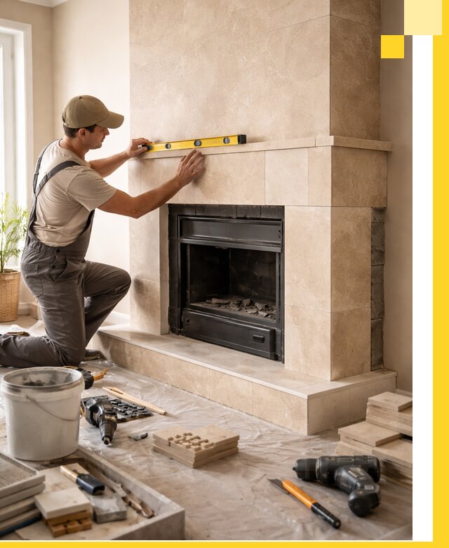 Установка и монтаж каминов в частном доме под ключ в Чапаевске