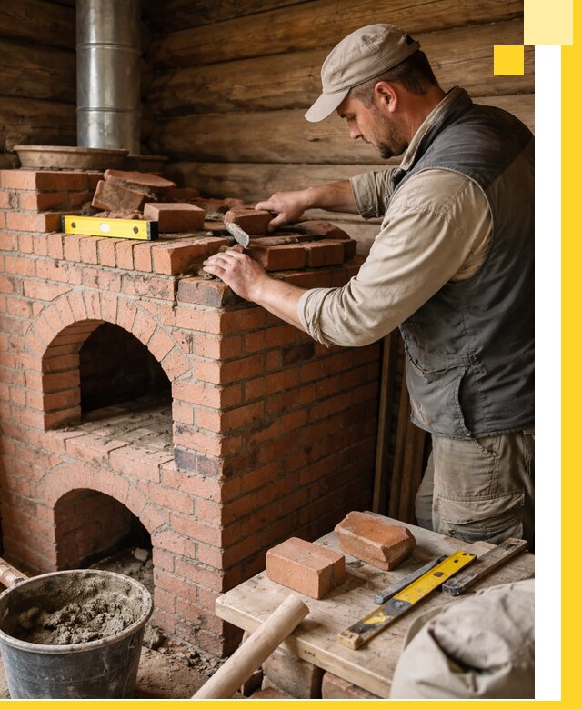 Изготовление и установка русских печей в Чапаевске под ключ