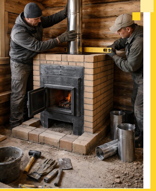 Проектирование, изготовление и установка банных печей в Чапаевске