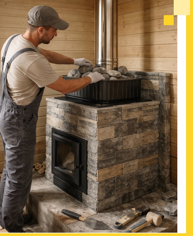 Печи для парной в Чапаевске, производство, монтаж и обслуживание