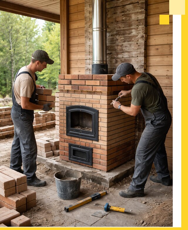 Производство и установка дачных печей под ключ в Чапаевске