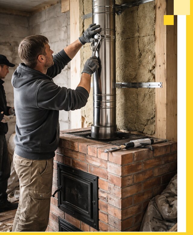 Изготовление и монтаж печей и дымоходов под ключ в Чапаевске
