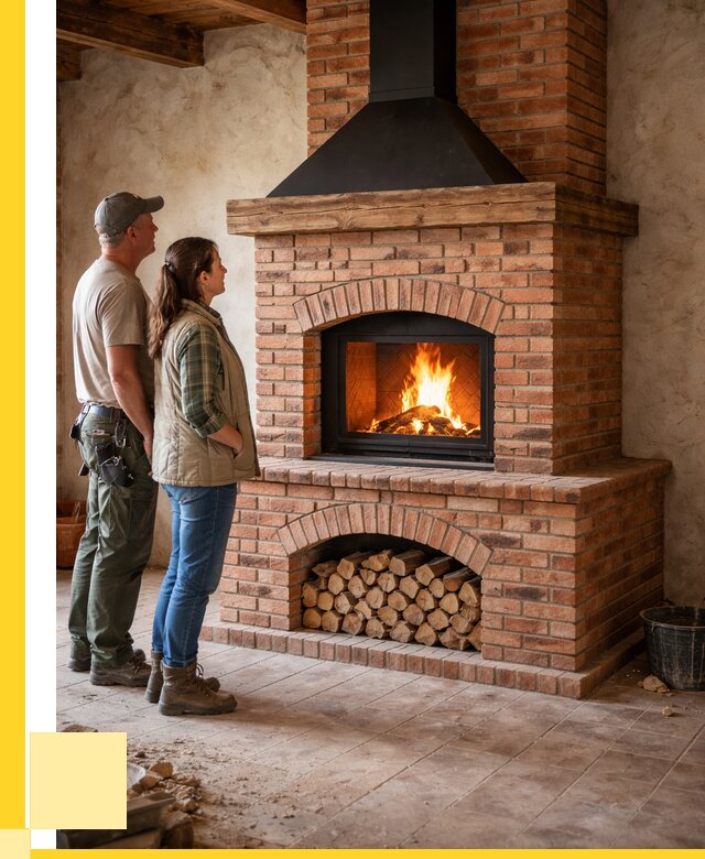 Печи камины из кирпича в Чапаевске от 122580 р. | ЭриданЧпв