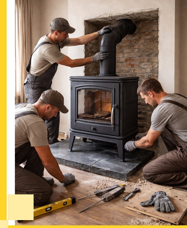 Монтаж печи камина в частном доме в Чапаевске от 25538 р. | ЭриданЧпв