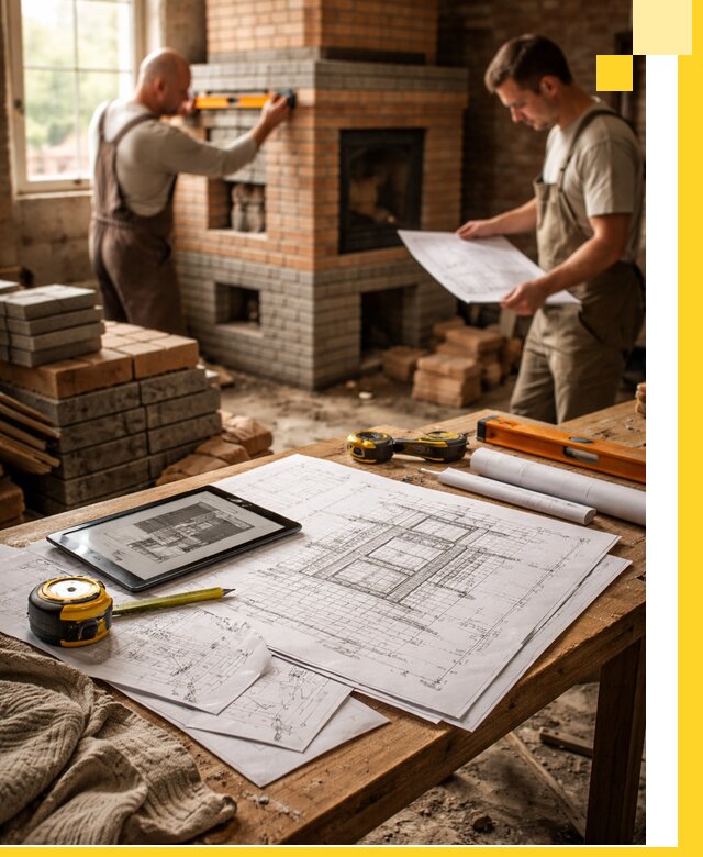 Проекты печей и каминов с индивидуальным дизайном в Чапаевске