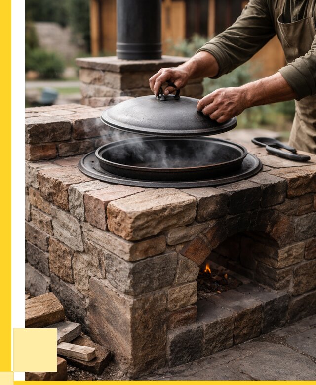 Печи для казана в Чапаевске по цене от 18387 р. | ЭриданЧпв