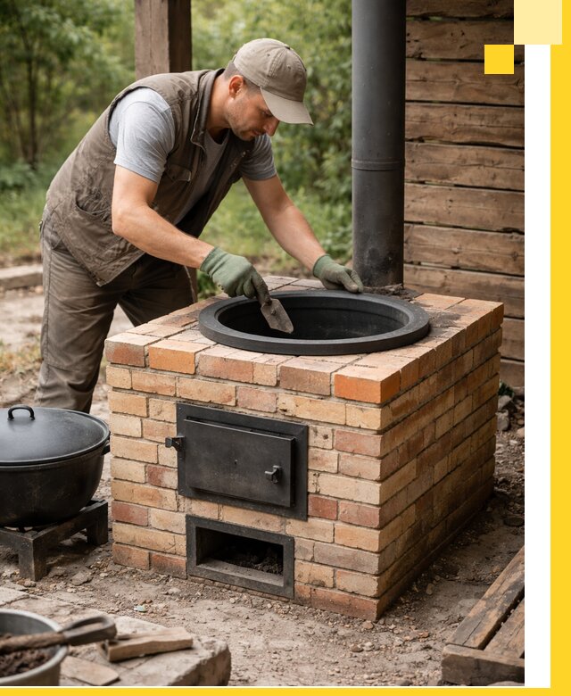 Изготовление и установка печей для казана в Чапаевске под ключ