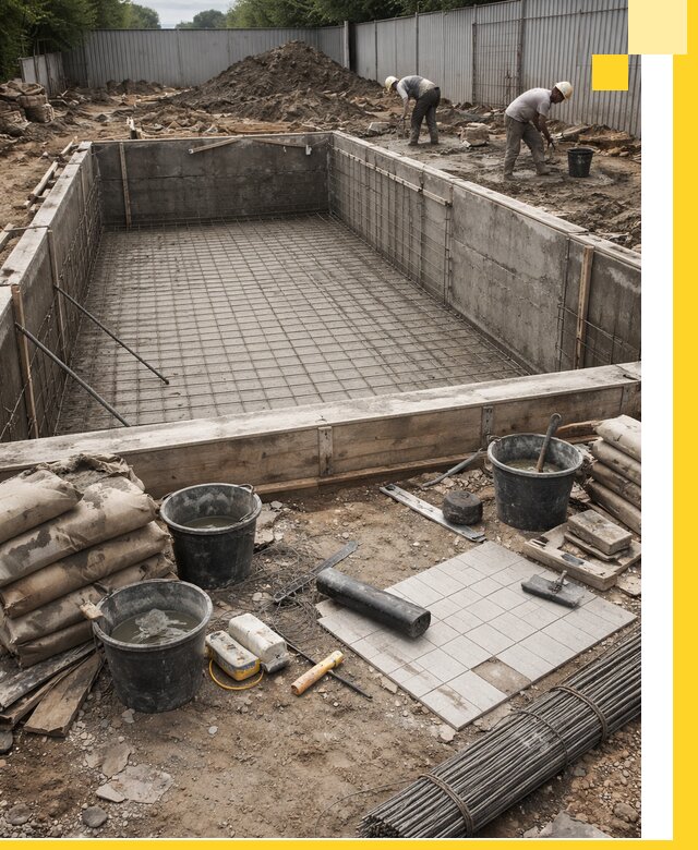 Строительство бассейнов под ключ в Чапаевске, дизайн и монтаж