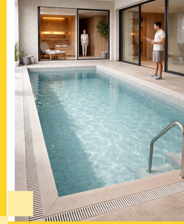 Отделка бассейна пленкой ПВХ в Чапаевске от 3575 р. - ЭриданЧпв