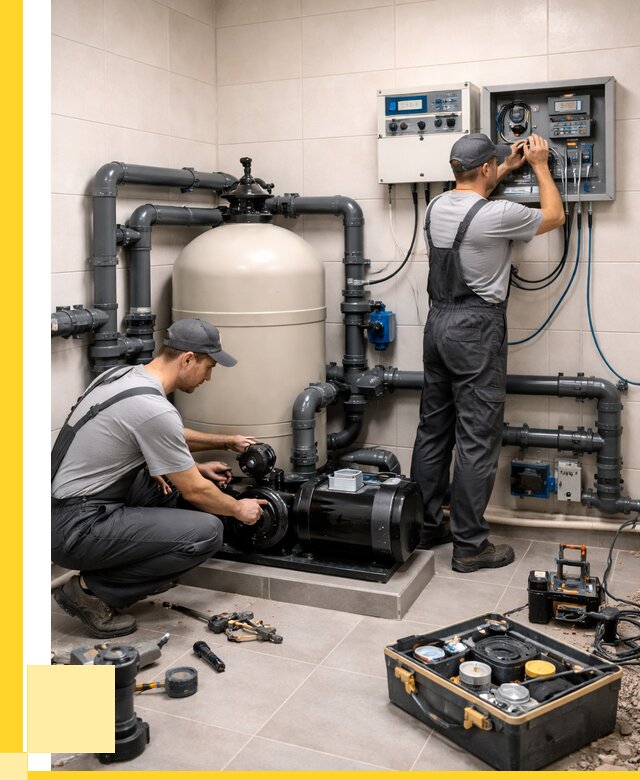 Монтаж оборудования для бассейнов в Чапаевске от 40860 р. | ЭриданЧпв