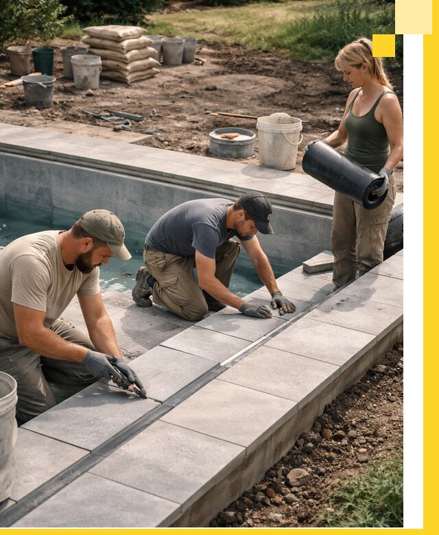 Строительство и монтаж уличных бассейнов под ключ в Чапаевске