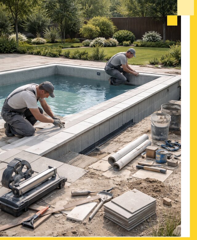 Строительство открытых бассейнов под ключ в Чапаевске профессионально