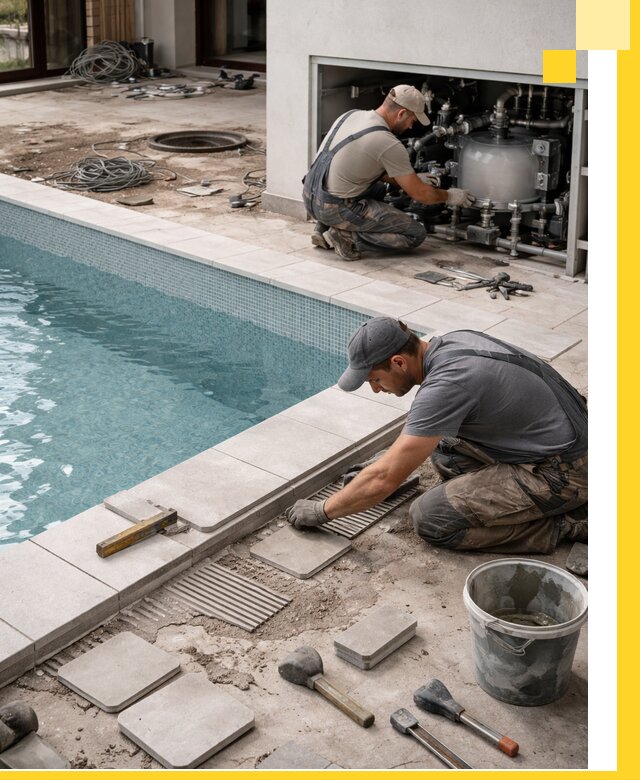 Строительство и монтаж бассейнов в коттедже в Чапаевске