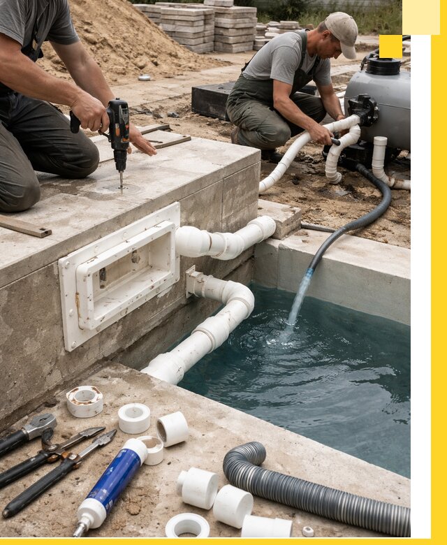 Строительство скиммерных бассейнов под ключ в Чапаевске