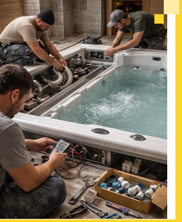 Гидромассажные бассейны под ключ в Чапаевске, дизайн и монтаж