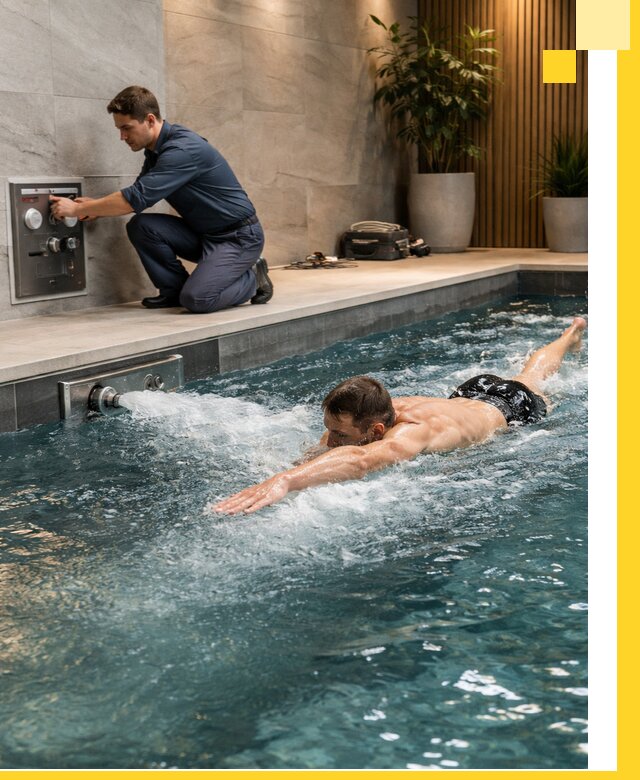 Проектирование и монтаж бассейнов с противотоком в Чапаевске