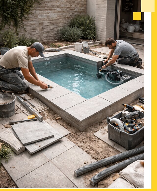 Мини бассейны под ключ в Чапаевске, дизайн и установка