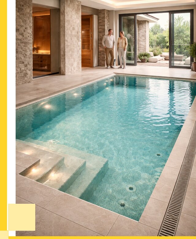 Бассейн во дворе в Чапаевске: проект, отделка от 1225800 р. | ЭриданЧпв