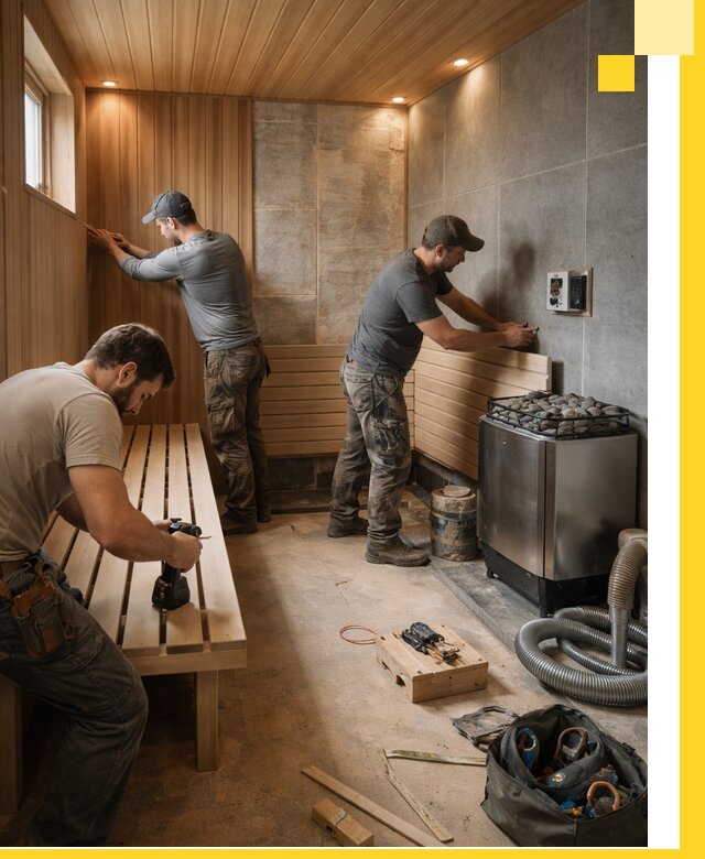 Сауны под ключ в Чапаевске, проектирование, строительство, отделка