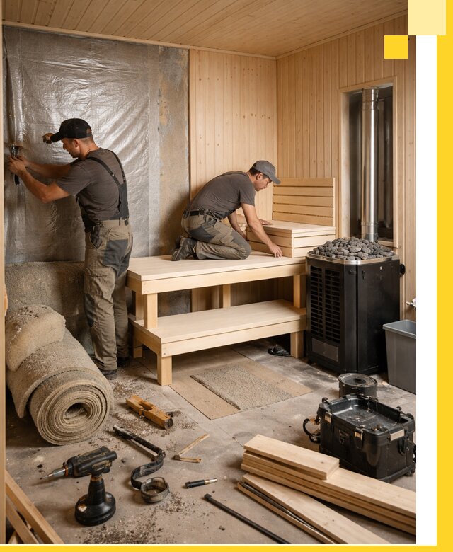 Проекты саун под ключ в Чапаевске дизайн и строительство