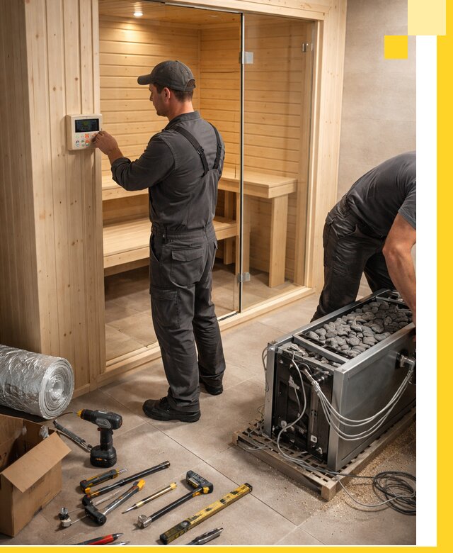 Поставка, установка и монтаж электрических саун в Чапаевске