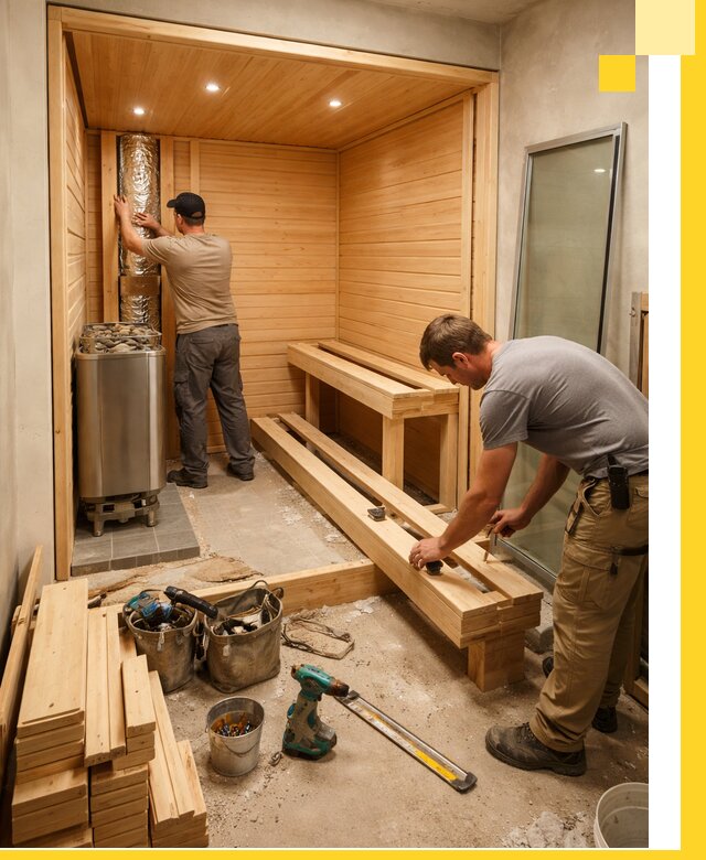 Проектирование и установка домашних саун под ключ в Чапаевске