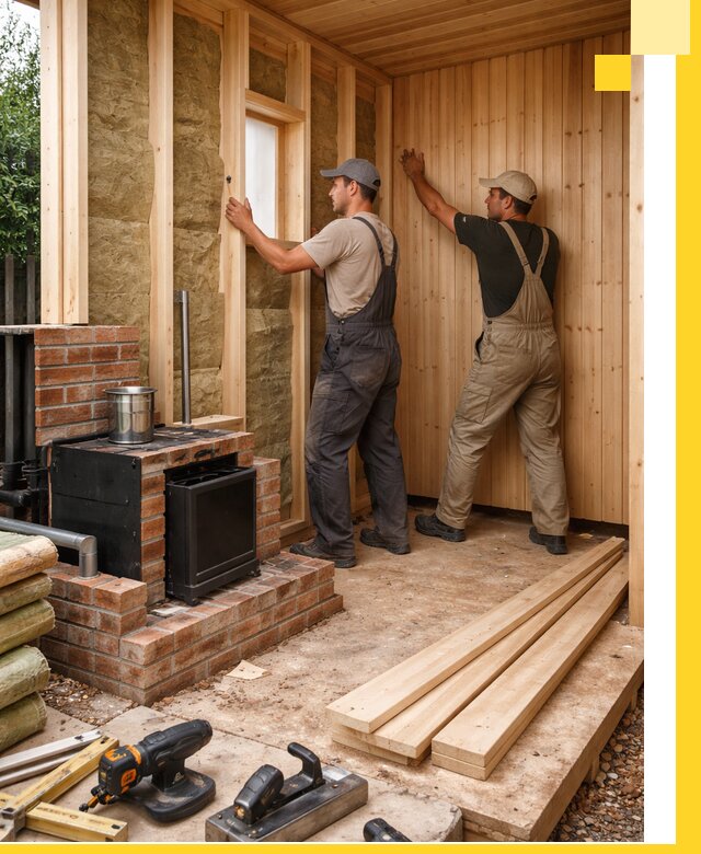 Строительство и установка дачных саун под ключ в Чапаевске