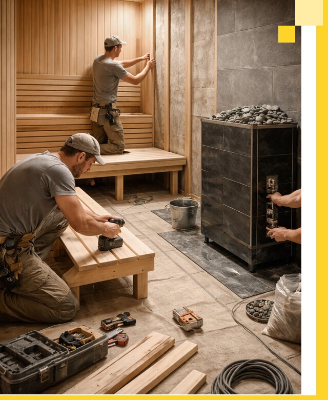 Дизайн и строительство интерьерных саун под ключ в Чапаевске