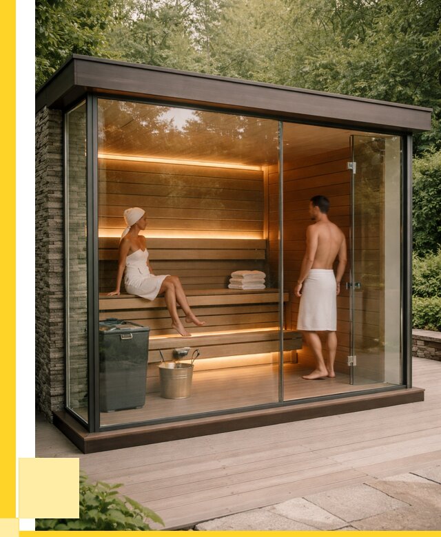 Сауна стеклянная и двери для сауны в Чапаевске от 255375 р. | ЭриданЧпв