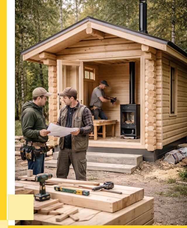 Монтаж бань под ключ в Чапаевске — от 204300 р. | ЭриданЧпв