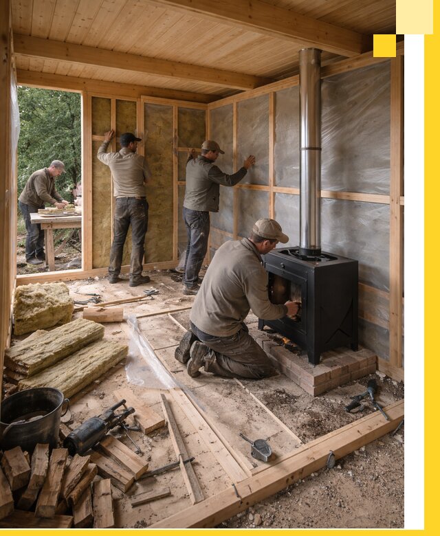 Профессиональный монтаж бань под ключ в Чапаевске для дома