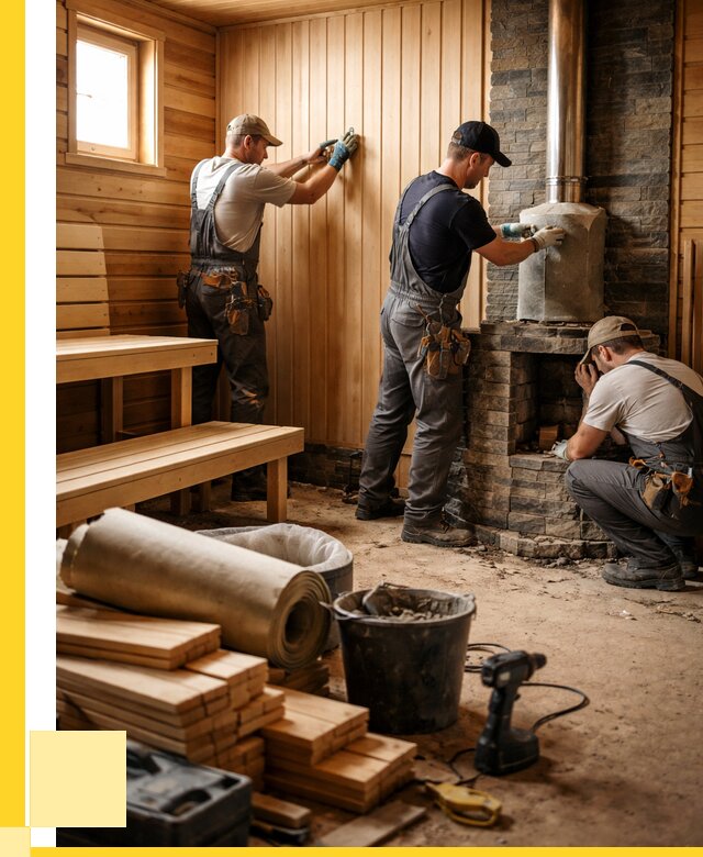 Ремонт бань под ключ в Чапаевске от 45968 р. | ЭриданЧпв