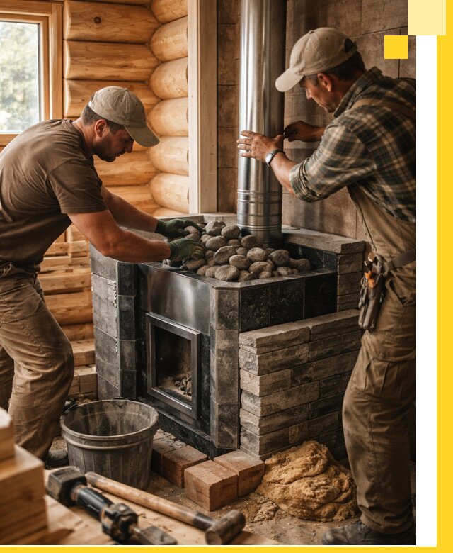 Строительство и отделка русских бань под ключ в Чапаевске