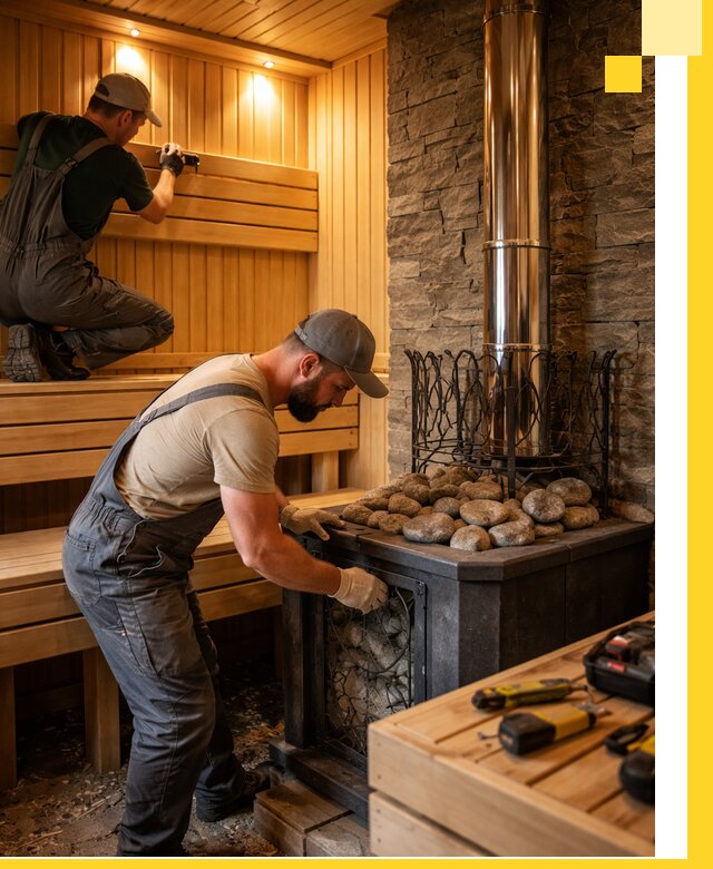 Комплексный дизайн бань, саун и зон отдыха в Чапаевске