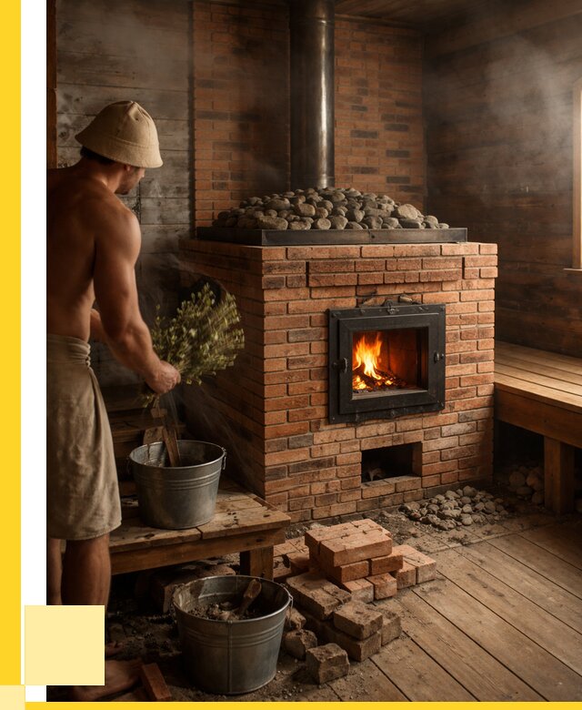 Кирпичные банные печи в Чапаевске от 91935 р. | ЭриданЧпв