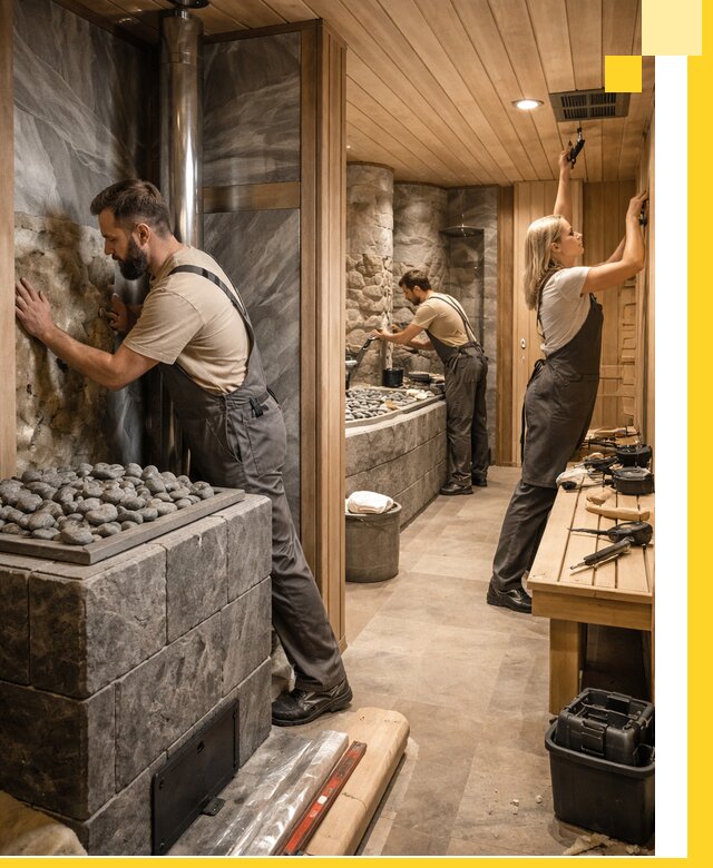 Строительство бань и SPA процедур в Чапаевске под ключ и отделкой