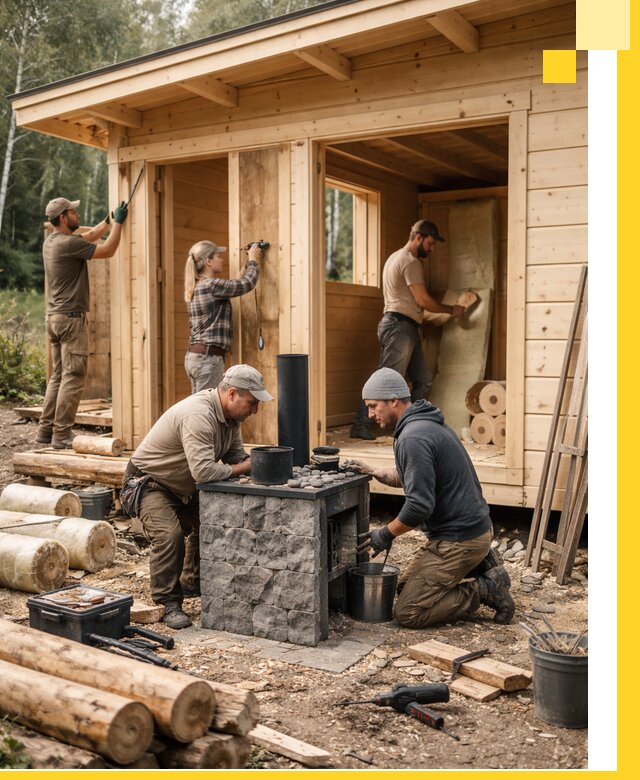 Купить баню под ключ в Чапаевске строительство монтаж отделка