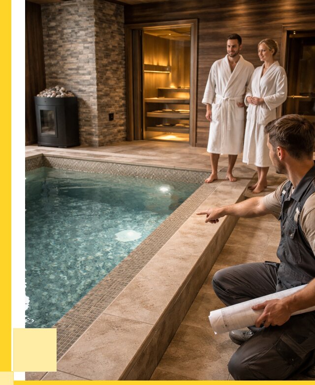 Проект бани с бассейном под ключ в Чапаевске от 66398 р. | ЭриданЧпв