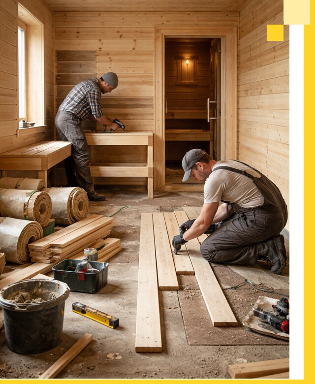 Индивидуальный проект бани с комнатой отдыха под ключ в Чапаевске