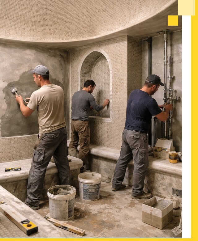 Профессиональный монтаж хамамов под ключ в Чапаевске с гарантией