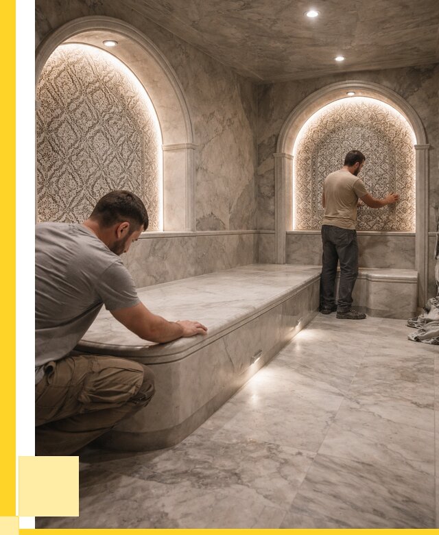 Турецкие бани под ключ в Чапаевске от 255375 р. | ЭриданЧпв