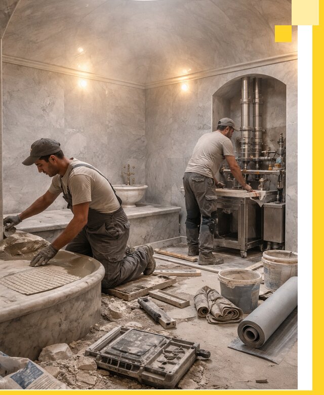 Строительство турецких бань хаммам под ключ в Чапаевске