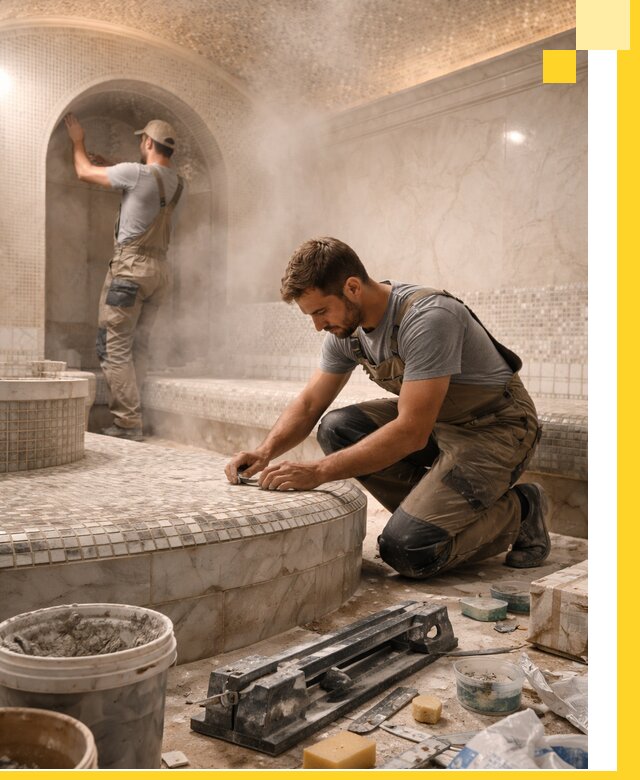 Профессиональный дизайн хамама и SPA под ключ в Чапаевске