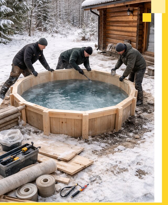 Изготовление и установка ледяных купелей под ключ в Чапаевске