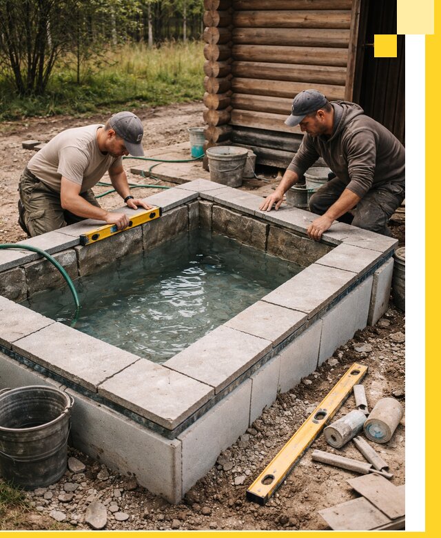 Изготовление и установка холодных купелей под ключ в Чапаевске